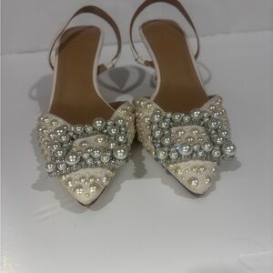 INC International Concepts Pearl Embellished Heels